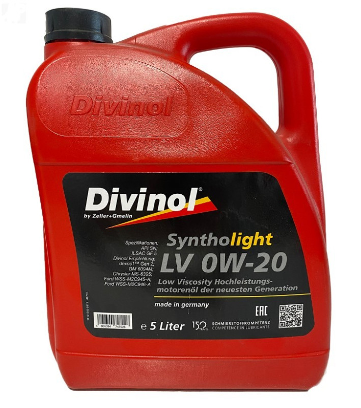 DIVINOL LV 0W20 5L